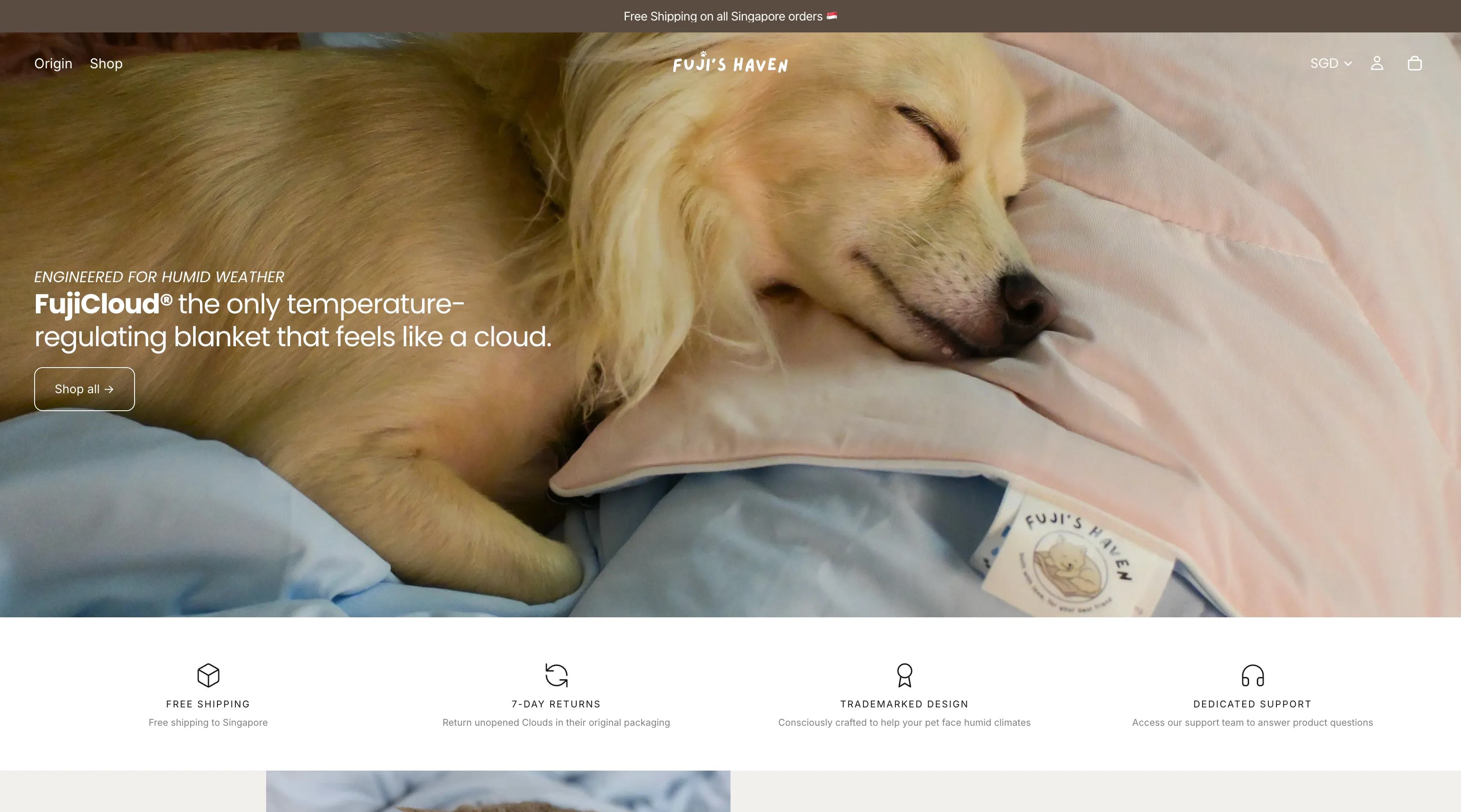 Fuji's Haven website